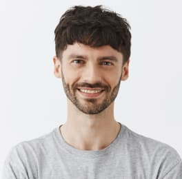 man smiling